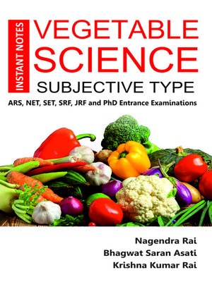 cover image of Instant Notes Vegetable Science